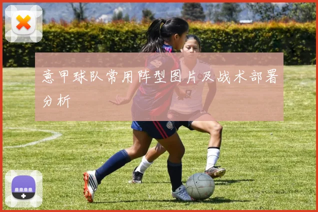 意甲球队常用阵型图片及战术部署分析